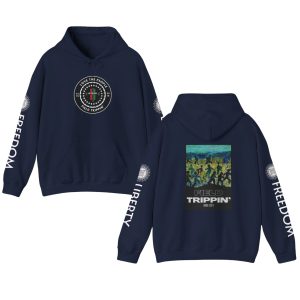 Love The People with Logo Fron- Trippin' in the Field Hoodie